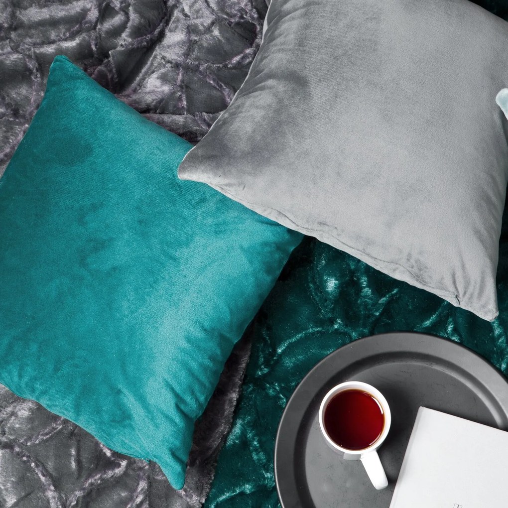 DEKORAČNÁ OBLIEČKA NA VANKÚŠ MELANIE 40X40 CM STRIEBORNÁ