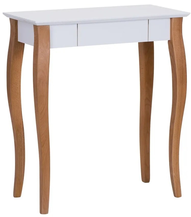 Biely písací stôl Ragaba Lillo, dĺžka 65 cm