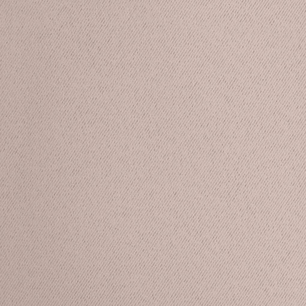 EUROFIRANY ZATEMŇOVACÍ ZÁVES NA KRÚŽKOCH ADLEY 135X250 CM PÚDROVÁ