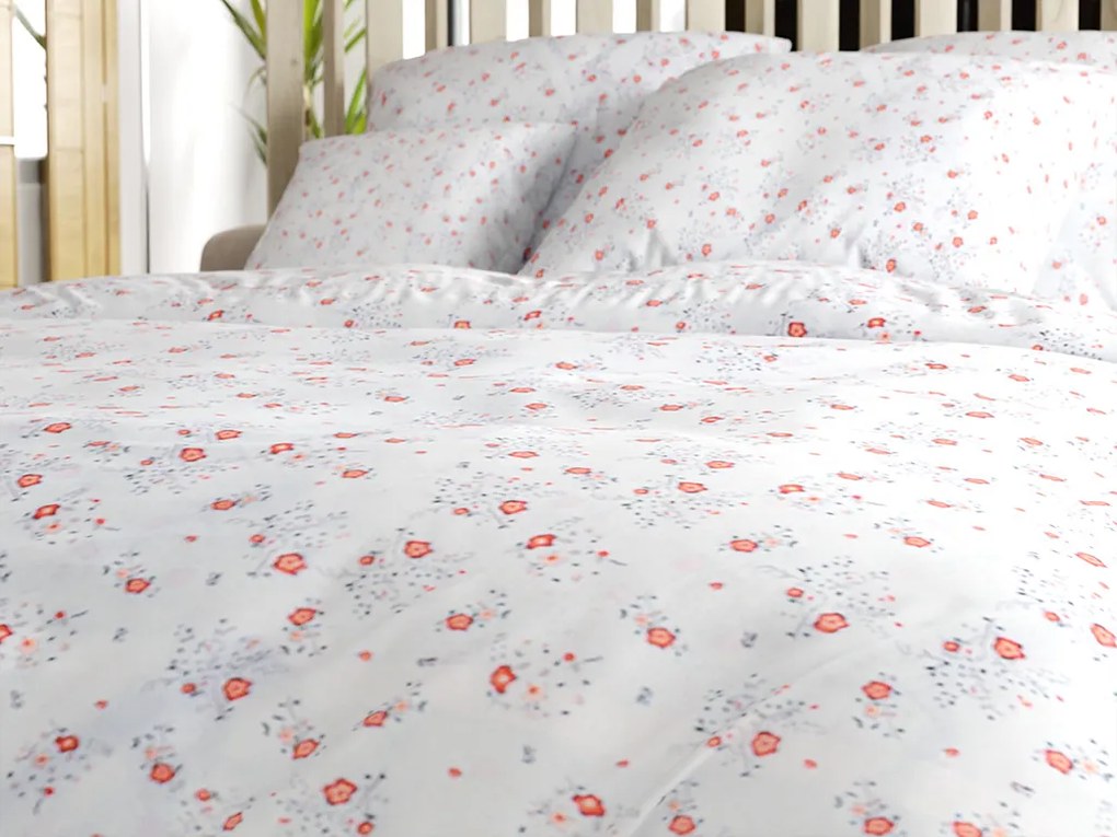 Obliečky z mikrovlákna FLORINE krémové Rozmer obliečky: 70 x 80 cm | 140 x 200 cm