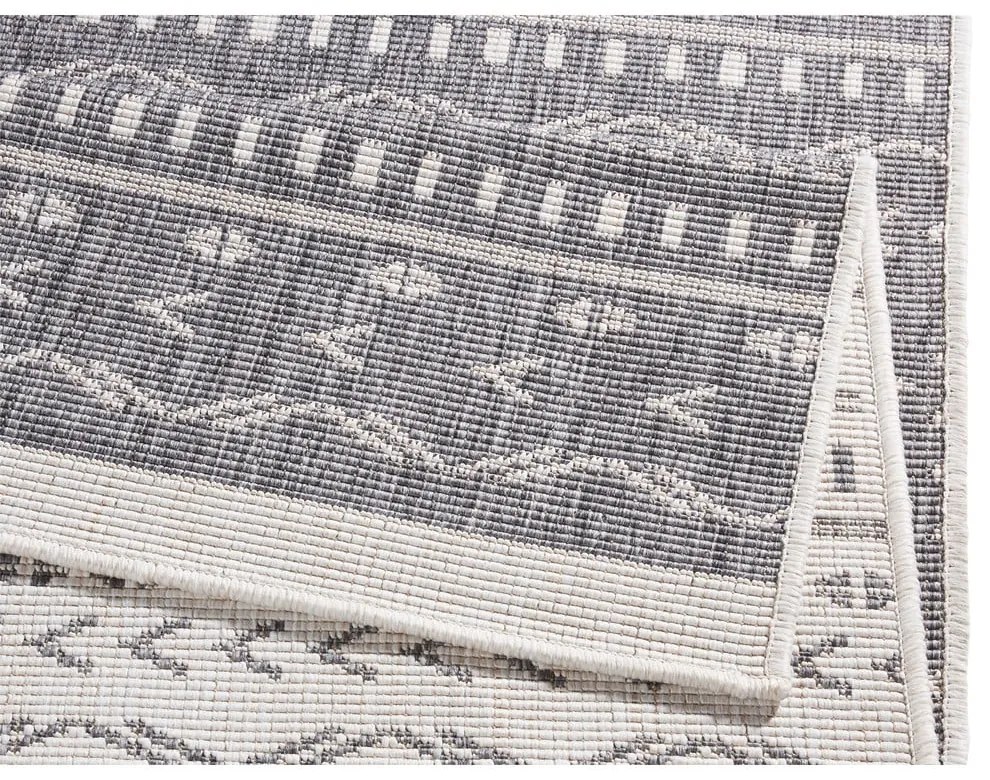 Sivo-krémový vonkajší koberec NORTHRUGS Kuba, 290 x 200 cm