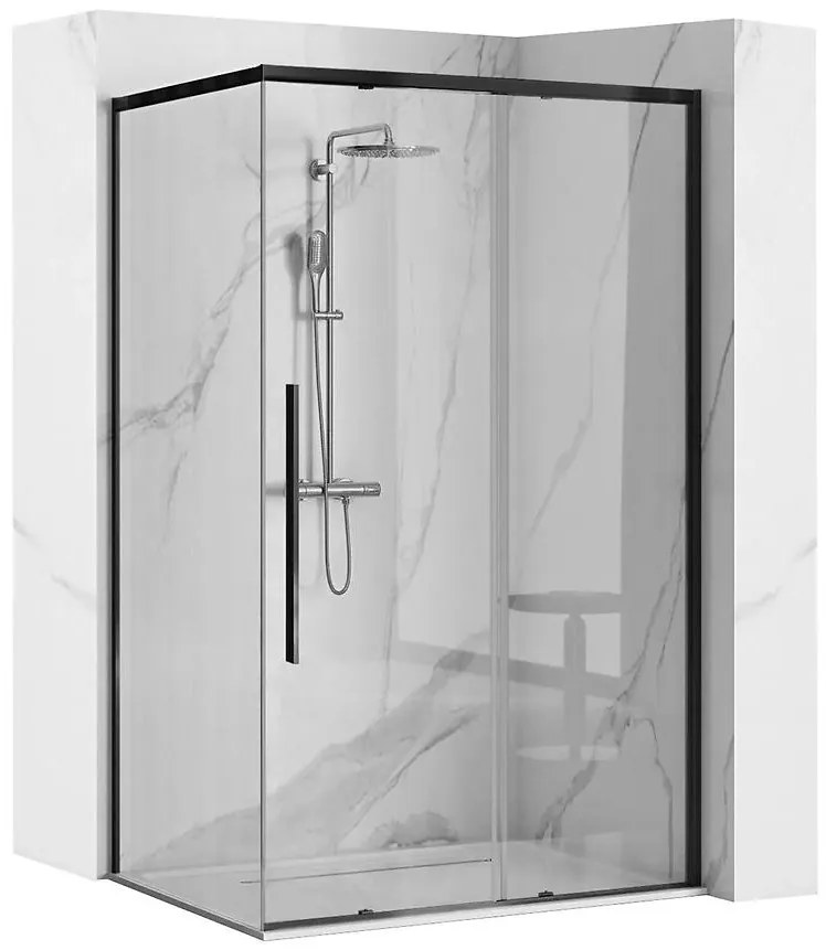Sprchový kút Solar black 100x80