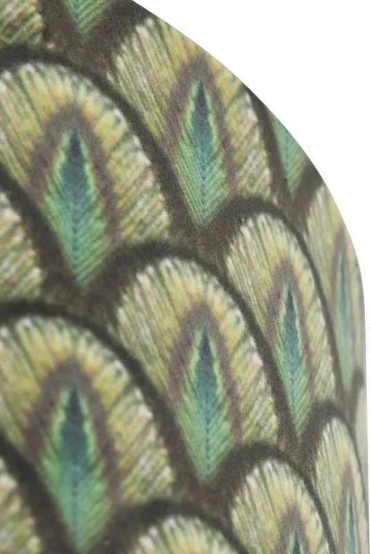 Zamatový tienidlo s dizajnom páva 40/40/40 zlatý interiér