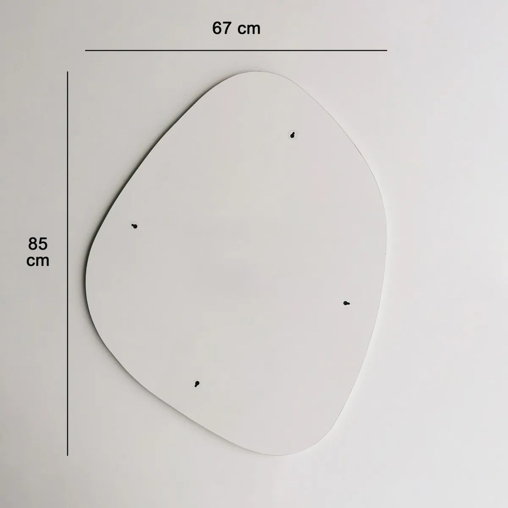 Dekoratívne nástenné zrkadlo Soho 67x85 cm čierne