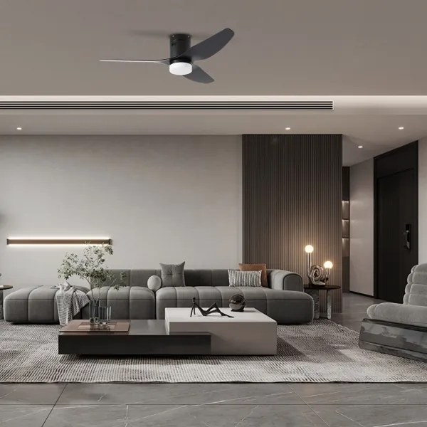 ZEVENTI - LED stropný ventilátor PADUA LED/18W/230V Wi-Fi Tuya čierny + diaľkový ovládač