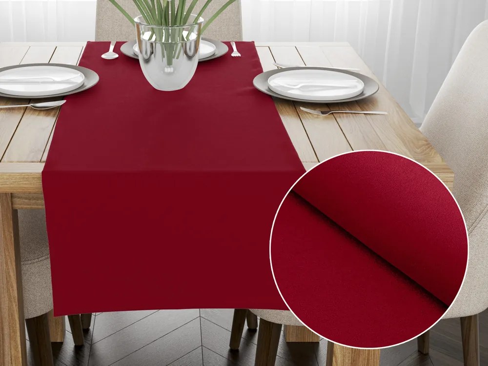 Biante Dekoračný behúň na stôl BKU-106 Vínový 45x180 cm