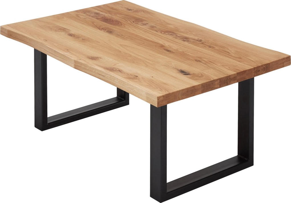 XXXLutz KONFERENČNÝ STOLÍK, čierna, farba duba, drevo, kov, 110/70/45 cm Linea Natura - Stolíky do obývačky - 002668001201