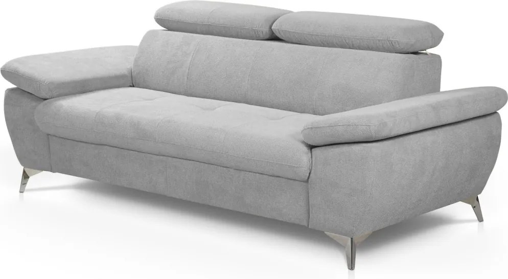 Trojsedák Gisele, svetlo šedá látka