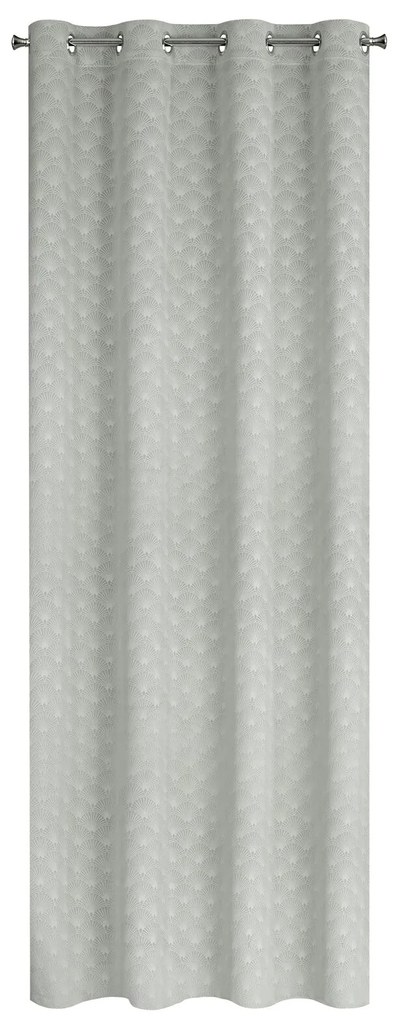 ZATEMŇOVACÍ ZÁVES NA KRÚŽKOCH JULIA 140X250 CM STRIEBORNÁ