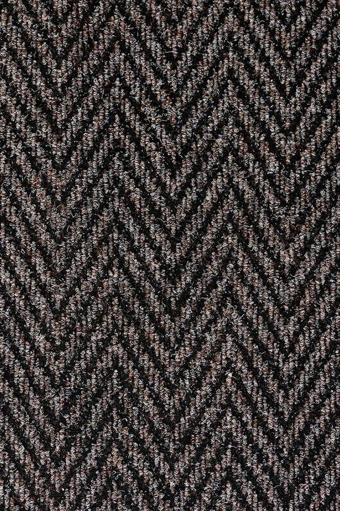 Podlahové krytiny Vebe - rohožky Čistiaca zóna Boomerang 60 svetlo hnedá - Rozmer na mieru cm