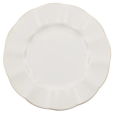 24-dielna jedálenská súprava biela/zlatá/porcelán