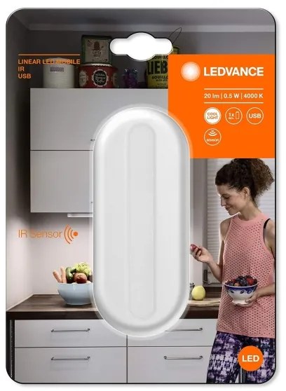 Ledvance - LED Orientačné svietidlo so senzorom MOBILE LED/0,5W/3,7V CRI 90