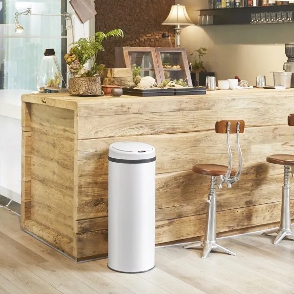 Bezdotykový Jumbo kôš 30l biela USB kábel zadarmo