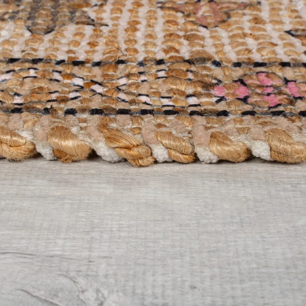 Ručne tkaný koberec s prímesou juty v prírodnej farbe 200x290 cm Celine Jute Global – Flair Rugs