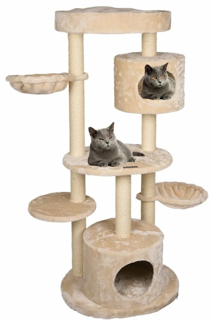 Flamingo Škrabadlo pre mačky INGA, béžová, 103 x 50 x 142 cm