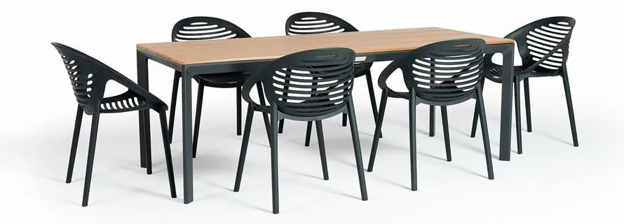 Čierne záhradné kreslo Bonami Essentials Joanna