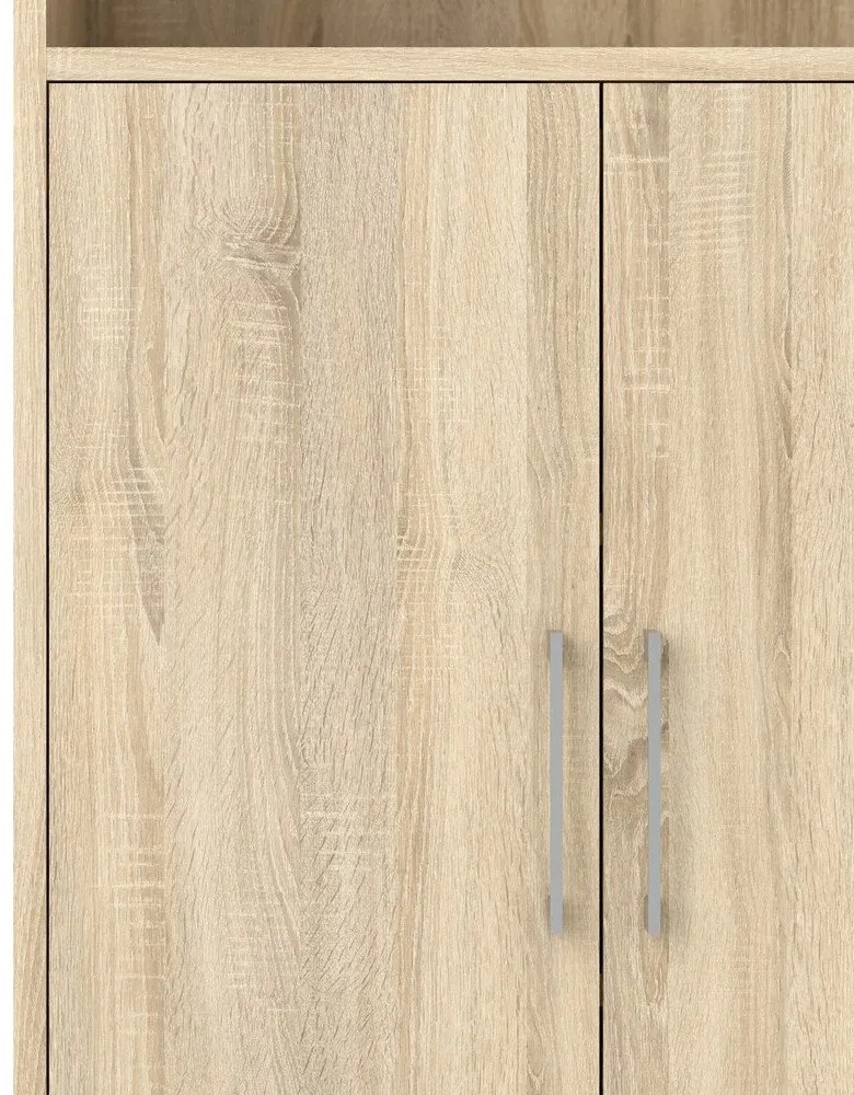 Modulárna knižnica v dekore duba v prírodnej farbe 89x189 cm Prima – Tvilum