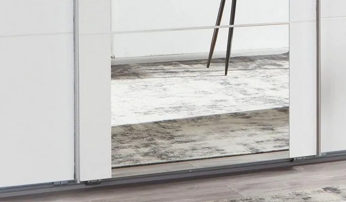 Šatníková skriňa Bern, šírka 225 cm/výška 208 cm, biela