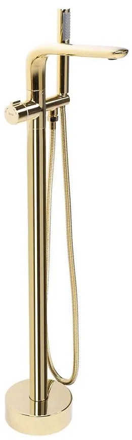 Voľne stojaca vaňová batéria Rea Clark zlatá kartáčovaná