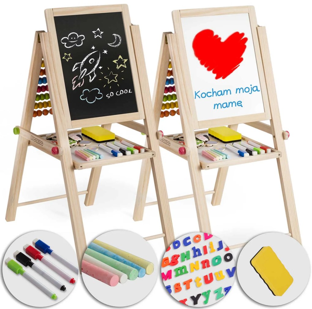 Skladacia magnetická tabuľa Ricokids