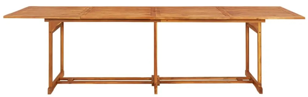 vidaXL Záhradný jedálenský stôl 280x90x75 cm masívne akáciové drevo