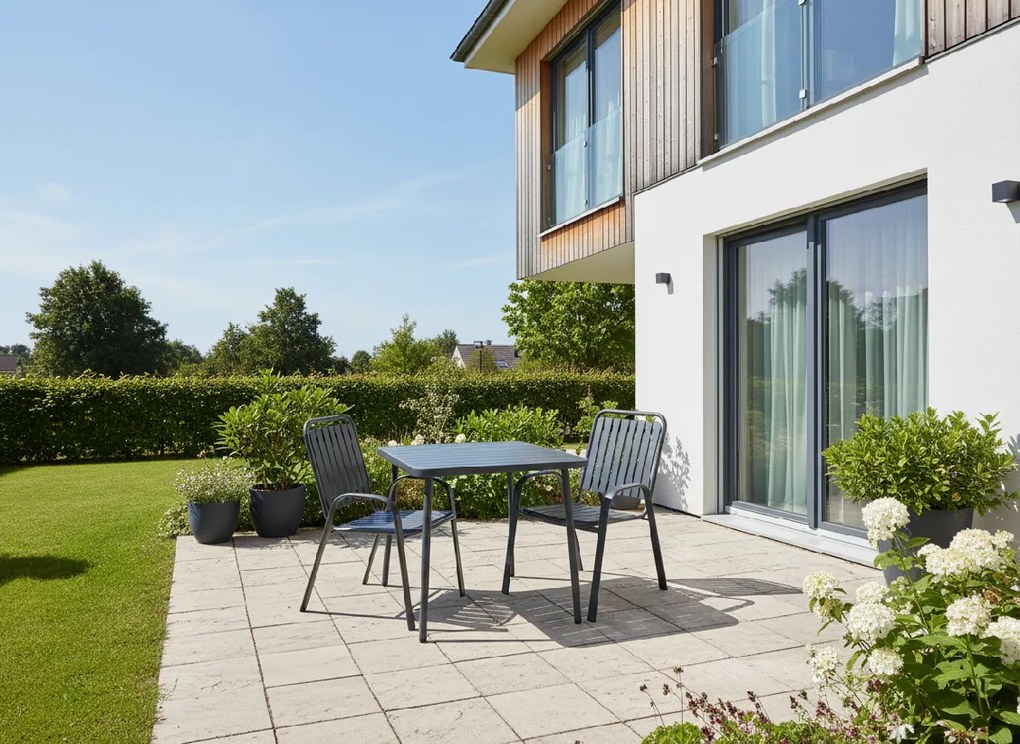 Garden Line ZÁHRADNÁ STOLIČKA TMAVOSIVÁ 56 x 63 x 89 CM