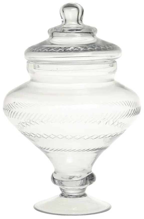 Sklenená nádoba dóza s vekom Trinna - Ø 18*27 cm / 1,5L