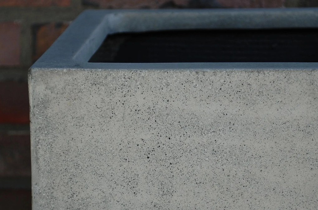 Kvetináč BLOCK, sklolaminát, výška 60 cm, betón design