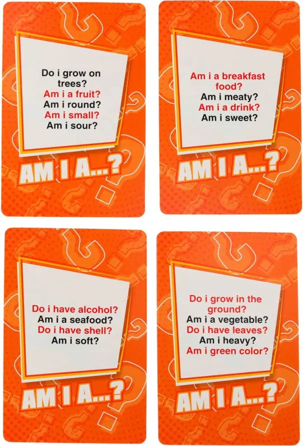 KIK Kto som? Hádaj jedlo – rodinná párty hra pre deti, 2–4 hráči, 5+, 54 kariet