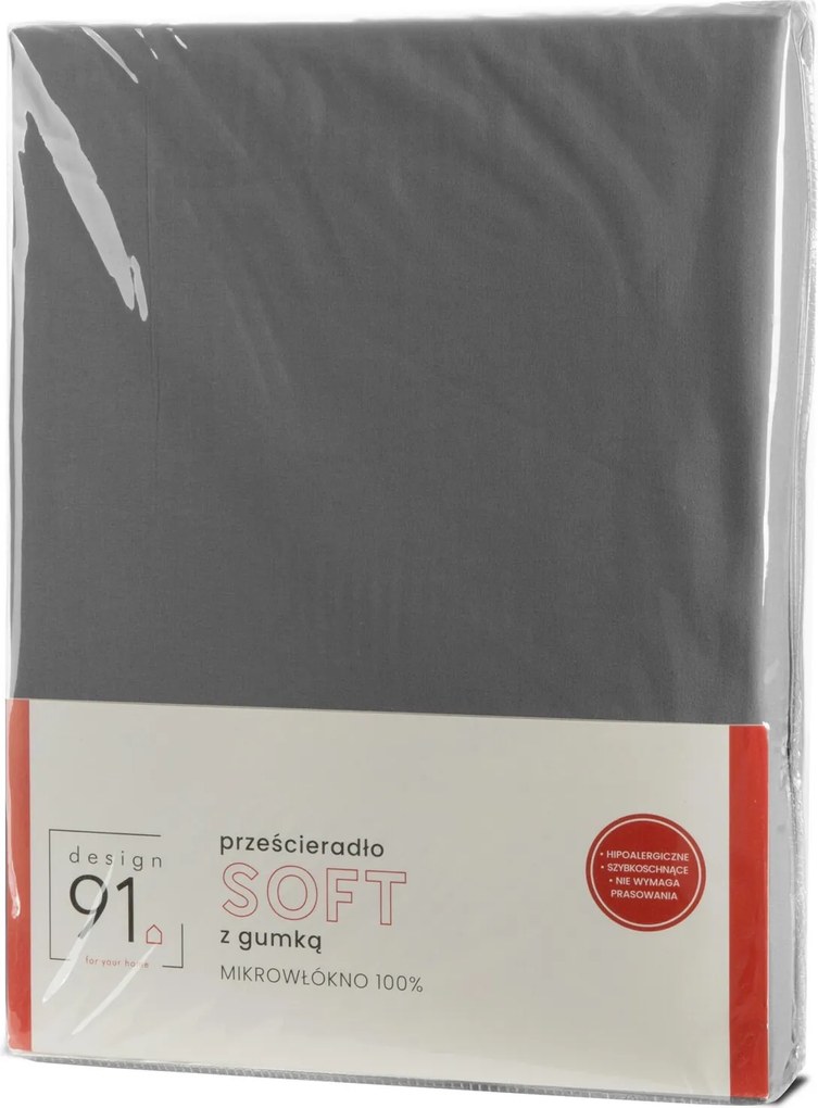 PRESTIERADLO Z MIKROVLÁKNA SOFT 160X200 CM SIVÉ