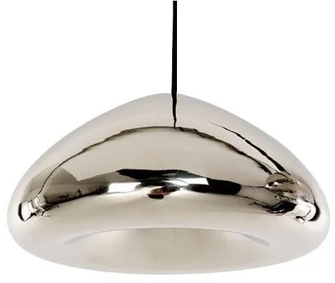 Toolight Toolight, zrkadlové sklenené závesné stropné svietidlo 1xE27 APP322-1CP, strieborná, OSW-00419