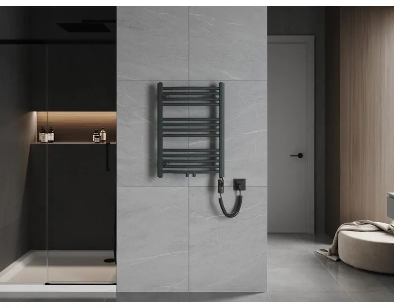 Mexen Ares, elektrické vykurovacie teleso 700 x 500 mm, 300 W, antracitová, W102-0700-500-2300-66