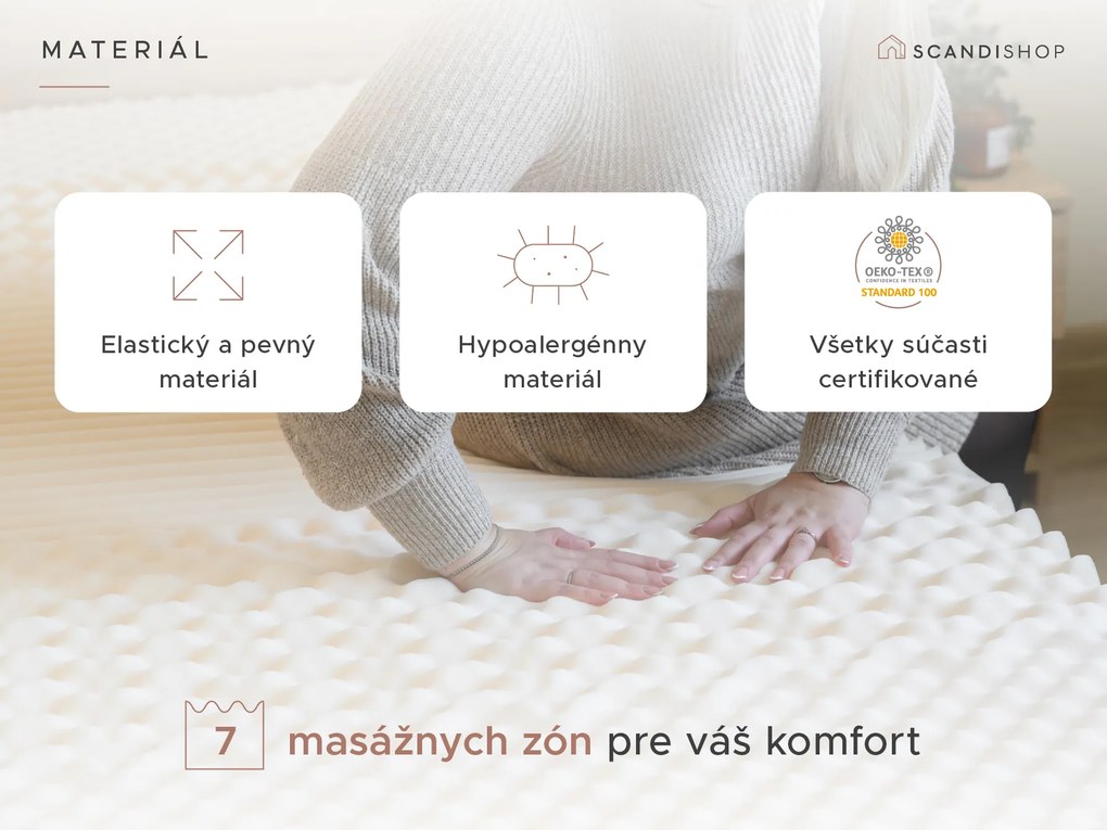 Kokosový matrac COCO MAXI 20 cm 120 x 200 cm Ochrana matraca: VRÁTANE chrániča matraca