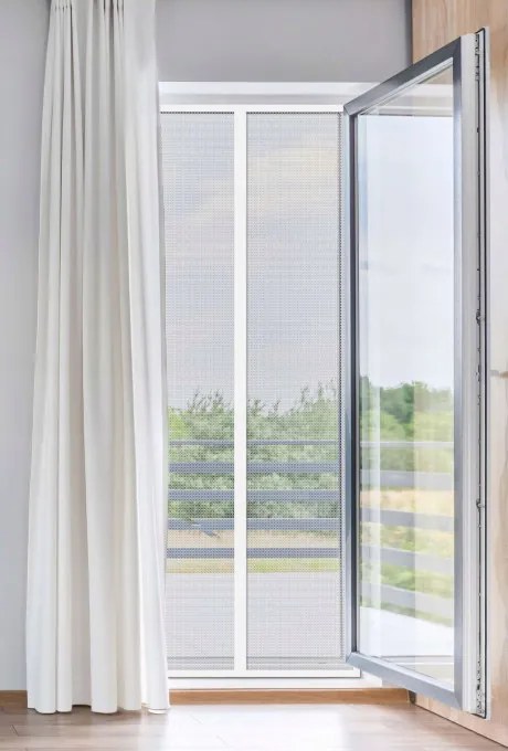 Magnetická sieťka proti hmyzu biela 100x220 cm