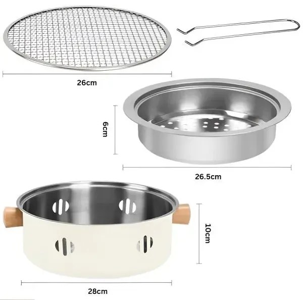 VIXSON Prenosný gril v hrnci