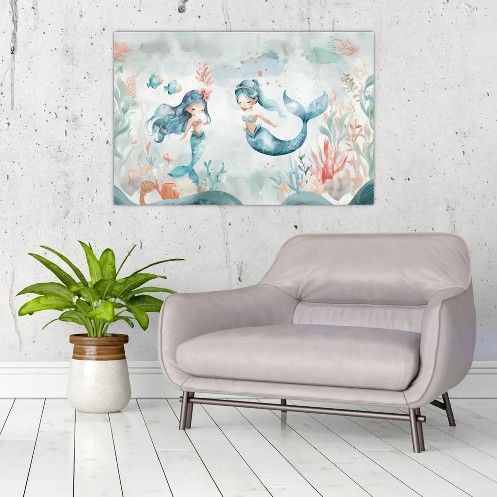 Obraz - Morské panny (90x60 cm)