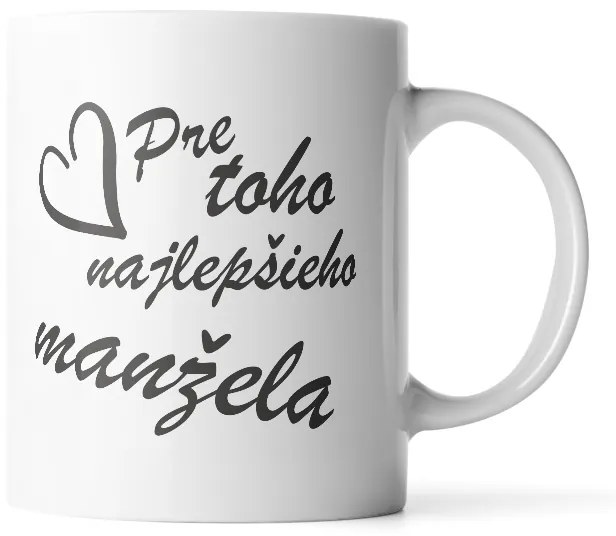 Sablio Hrnek Pro toho nejlepšího manžela - 200 ml - espresso