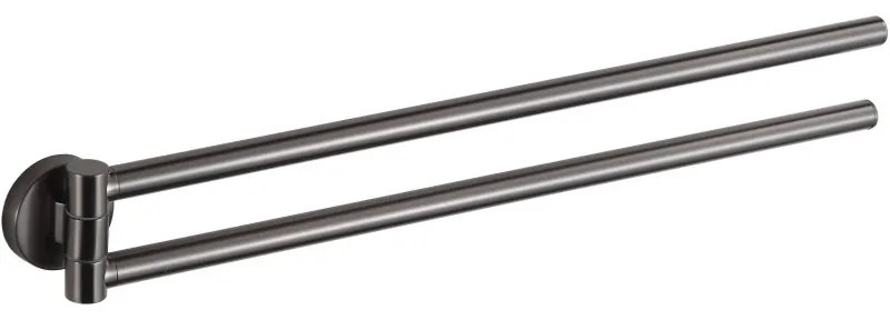 Mexen Remo, 2-ramenný otočný vešiak na uteráky, grafitová, 70507255-66