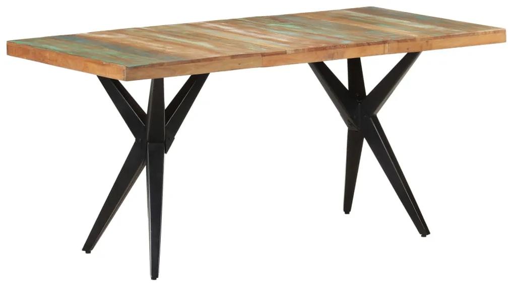 Jedálenský stôl 160x80x76 cm recyklovaný masív