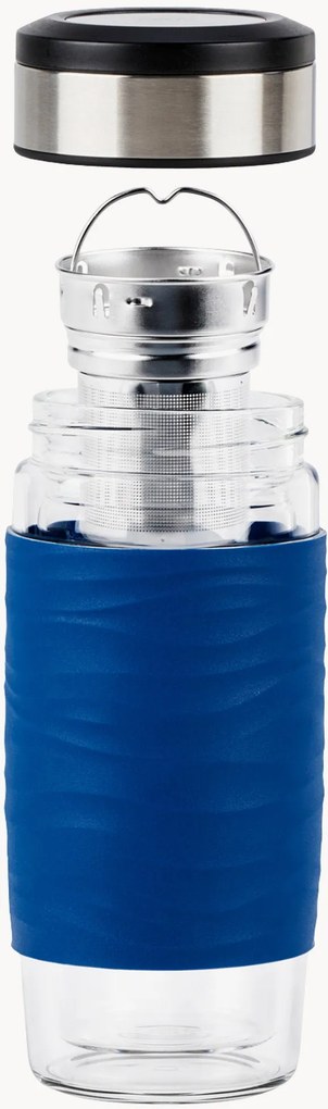 Sklenený hrnček na čaj so sitkom Man, 400 ml