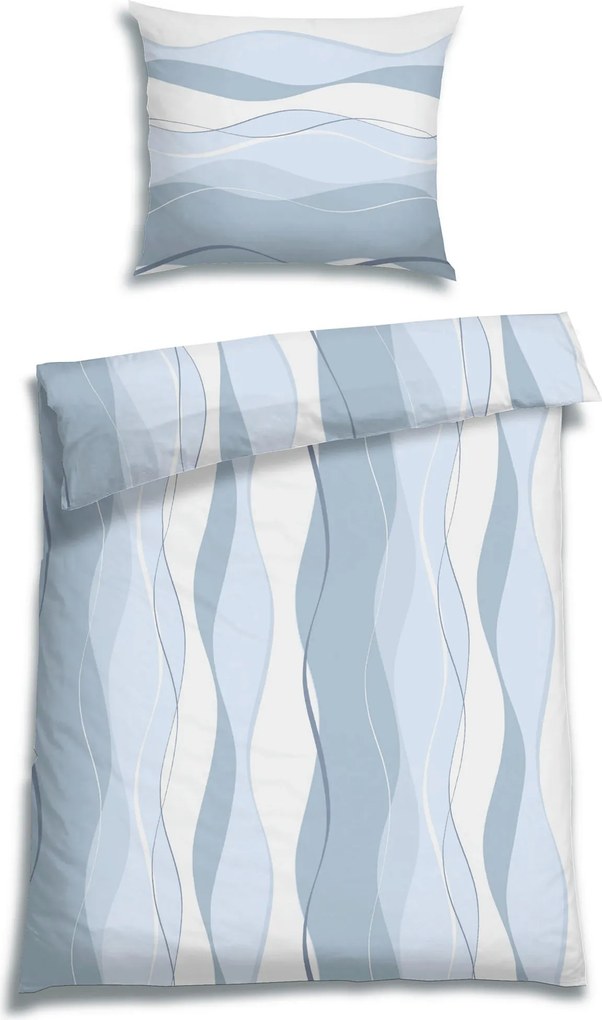 XXXLutz POSTEĽNÁ BIELIZEŇ, flanel, modrá, 140/220 cm Florella - Obliečky & plachty - 004388024003