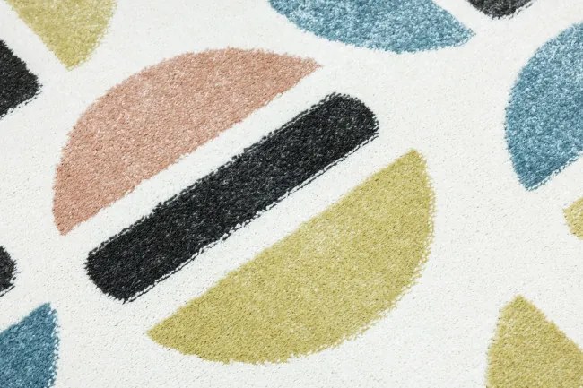 Koberec LIMA M045A ružový / modrý / krémový