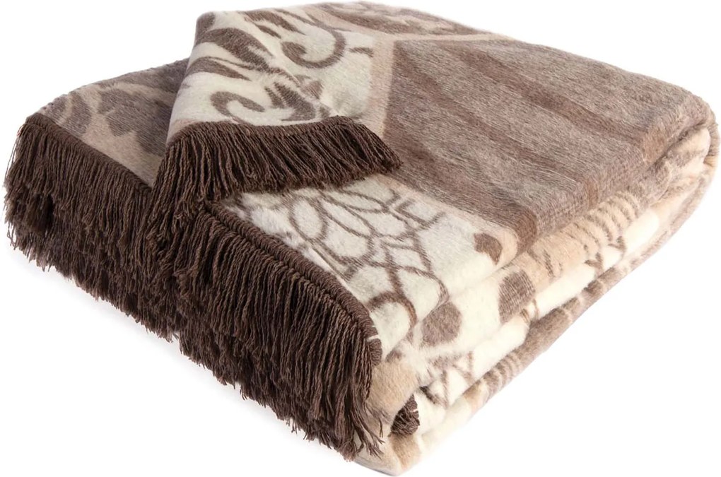 BAVLNENÁ DEKA RUSTIC 150X200 CM VZROVOVANÁ