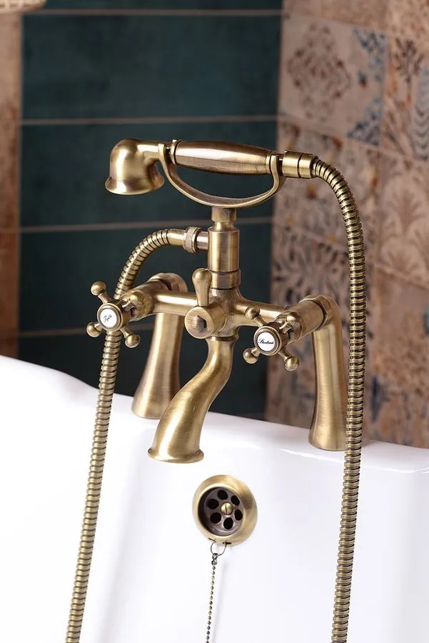 Sapho Sapho, ANTEA sprchový stĺp s termostatickou batériou, bronz, SET046