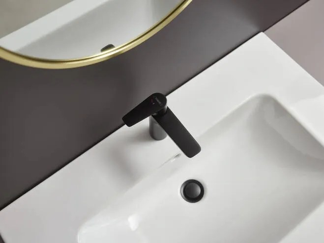 Hansgrohe Talis E, umývadlová batéria 110 bez odtokovej súpravy, CoolStart, čierna matná, HAN-71714670