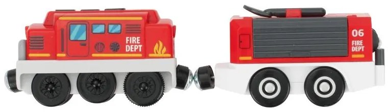 lupilu®  Drevená železničná súprava L (hasiči)  (100394949)