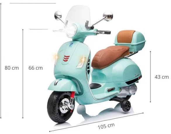 Elektrický skúter Vespa GTS Super mätový