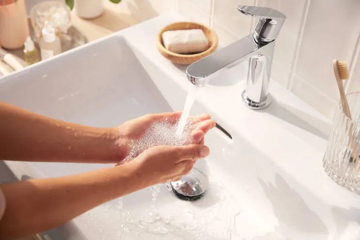 Hansgrohe Rebris S, umývadlová batéria 110 bez odtokovej súpravy, CoolStart, chrómová, HAN-72520000