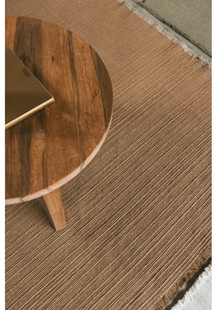 Okrovožltý ručne tkaný bavlnený koberec 170x240 cm Handloom – Lorena Canals