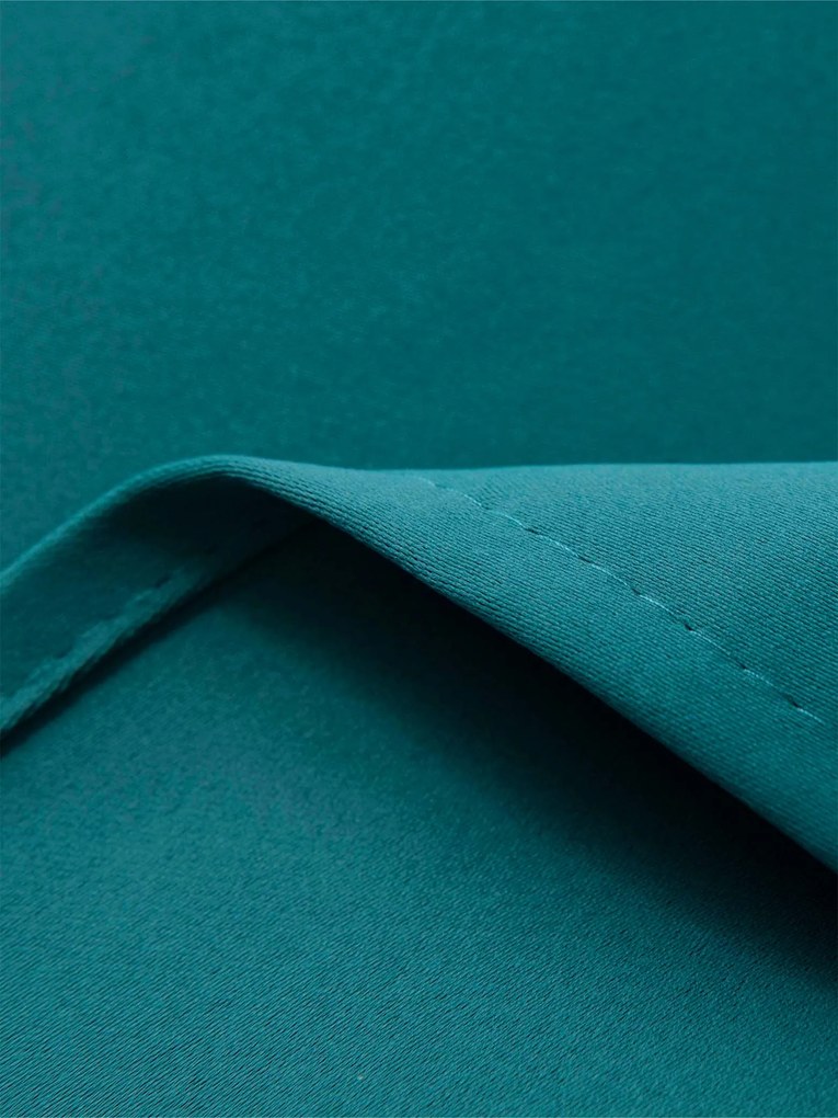 Blackout závesy Elias petrolejová – 140 × 250 cm (2 ks) - riasiaca stuha